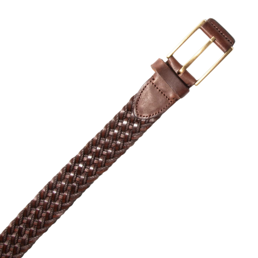 Men's Braided Leather Belt - Image 3