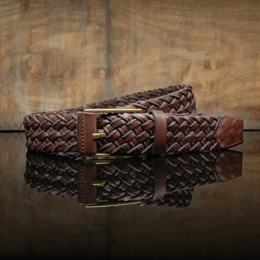 Men's Braided Leather Belt - Image 4