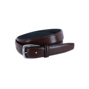 Men's Brown Leather Dress Belt